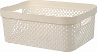 Корзина для хранения Plast Team коллекция STOCKHOLM, с ручками, 10л, 350х270х138 (PT5018)